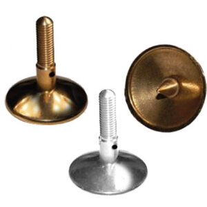 Piedini in ottone girevoli con punta